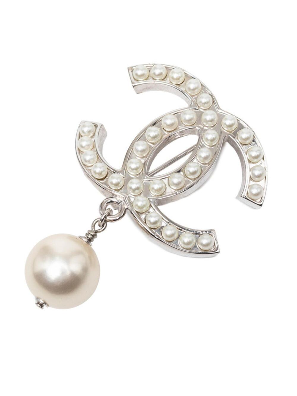 Chanel Cc Logo Brooch Metal #287746C86B